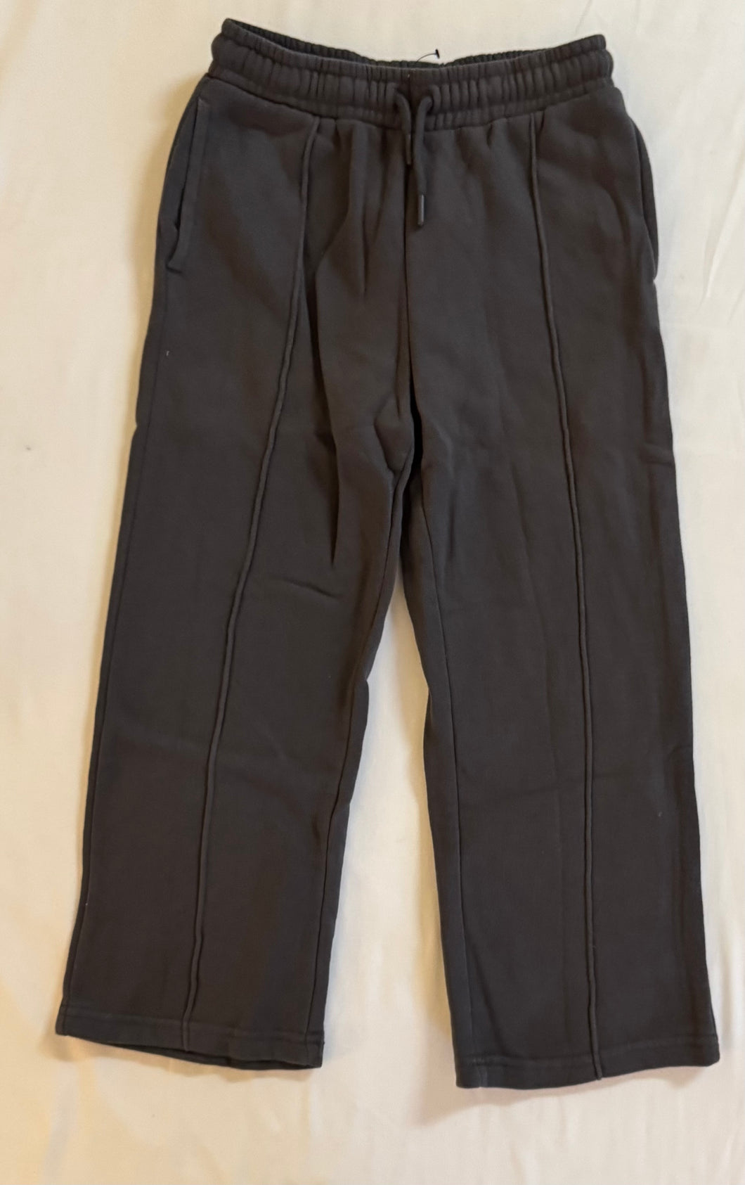 Primark kids darkgray wideleg sweatpant7-8y - size Kids 7