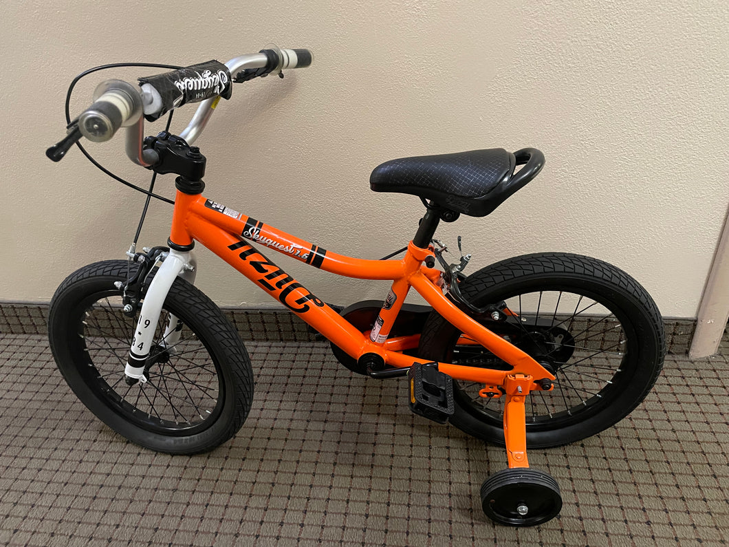 Boys duzy skyquest1.6 16 bike w/trainingwheel