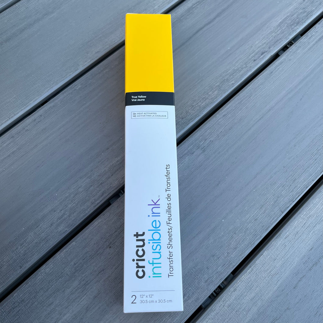Cricut Infusible Ink True Yellow 12x12in NIB