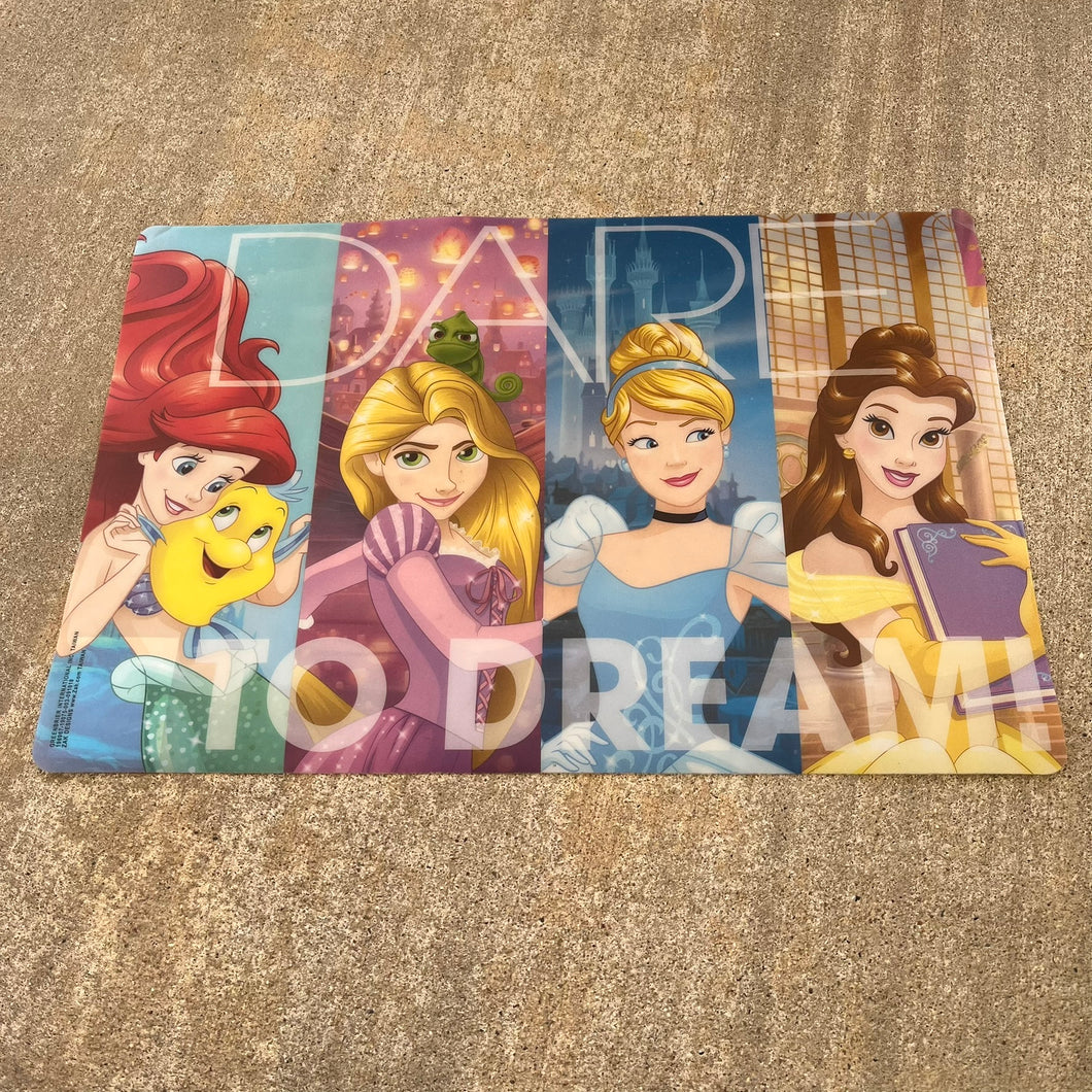 Disney Princess plastic placemat 17.5 x 11.5in
