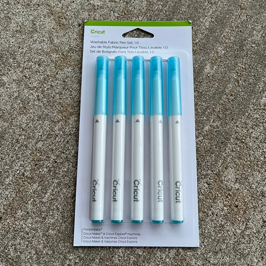 Cricut Washable Fabric Pen set 1.0 5pc NIB
