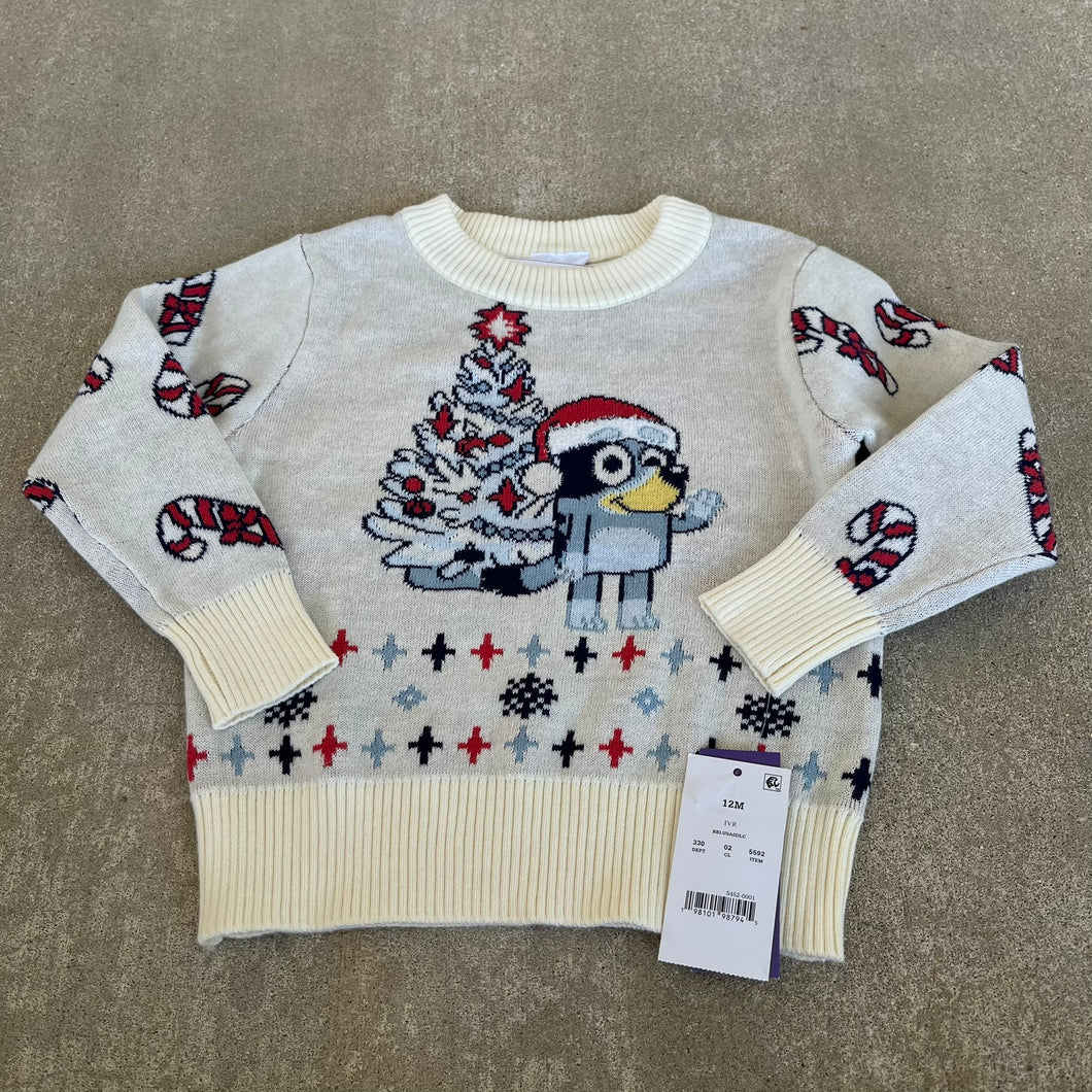 Bluey Christmas Sweater NWT - size 12 Months