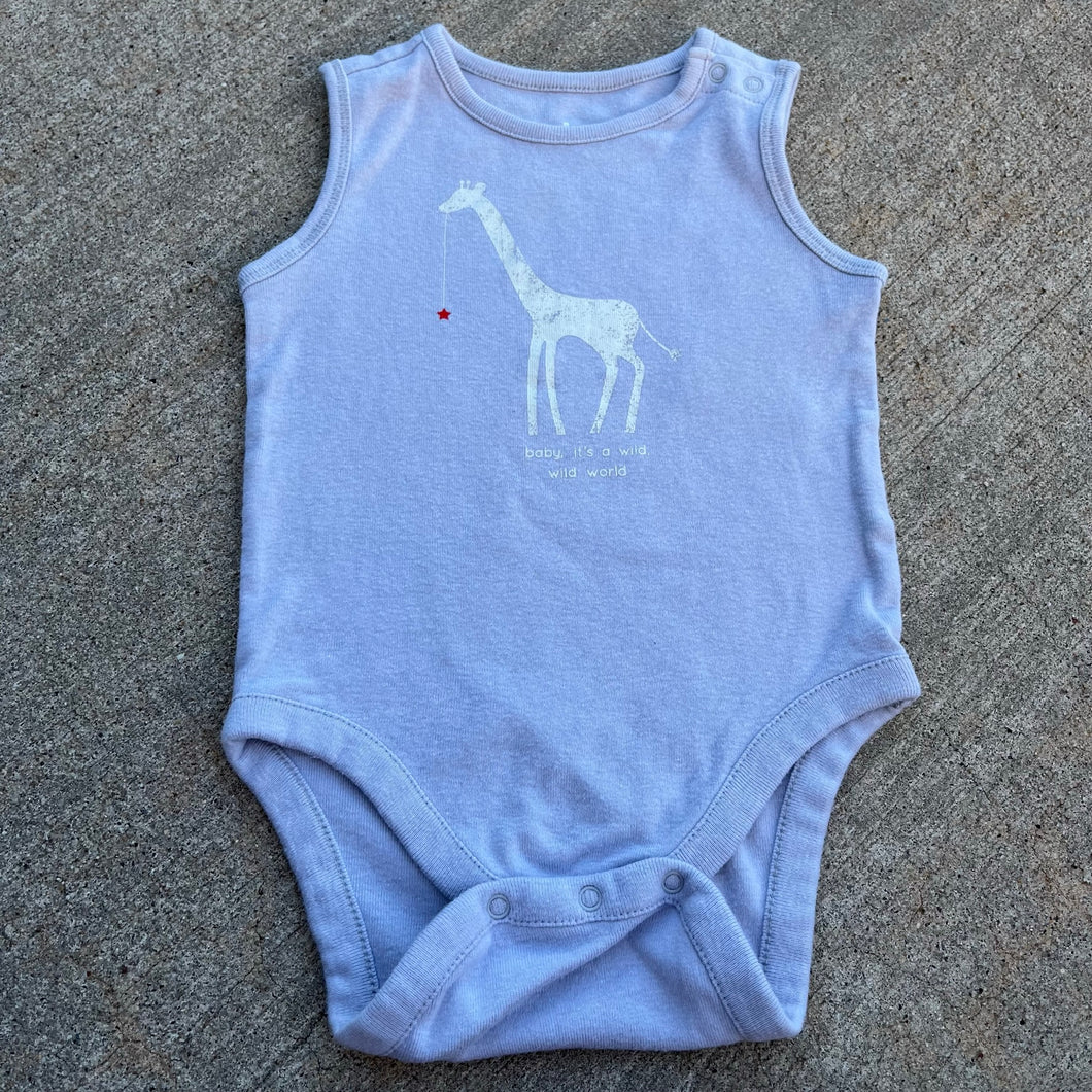 Baby Gap wild world destressed bodysuit - size 6 Months