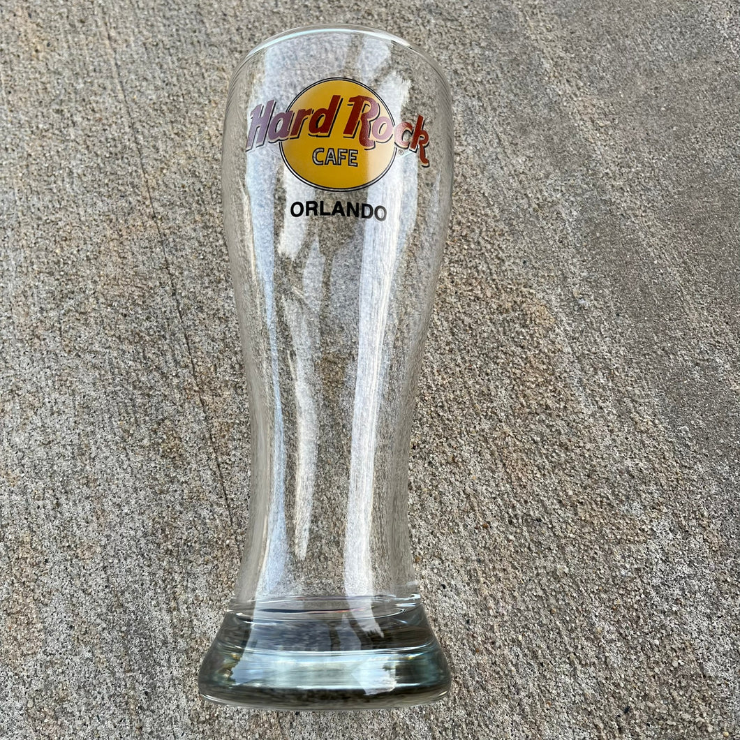 Hard Rock Cafe Glass Pilsner Orlando 8.5in