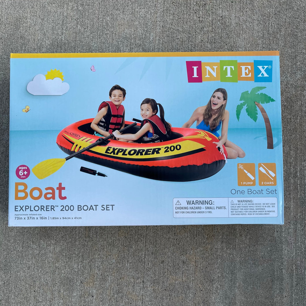 Intex Explorer 200 Boat Set 73in *New in Box*