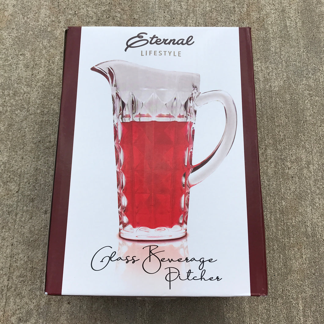 Eternal Lifestyle Glass Pitcher (48oz) *NIB*