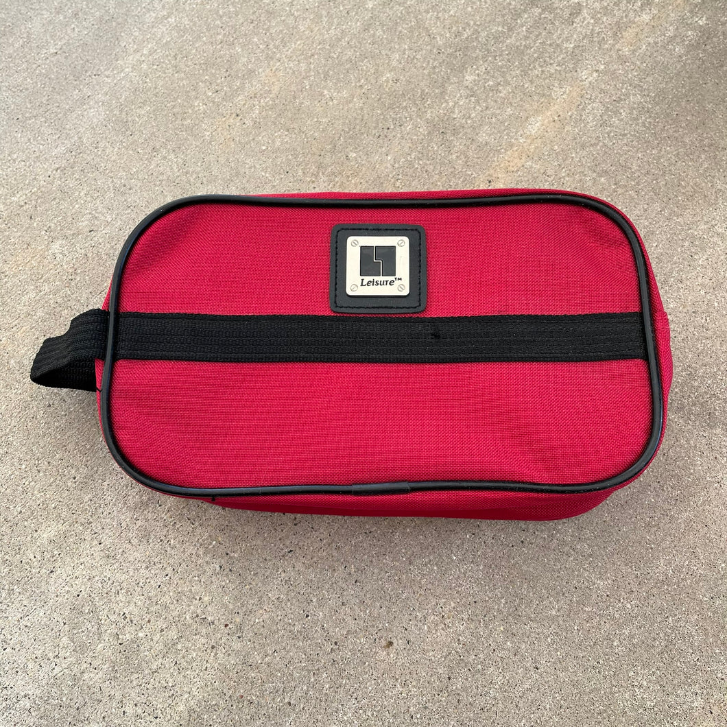 Leisure Travel Bag in red 11inch x 6inch