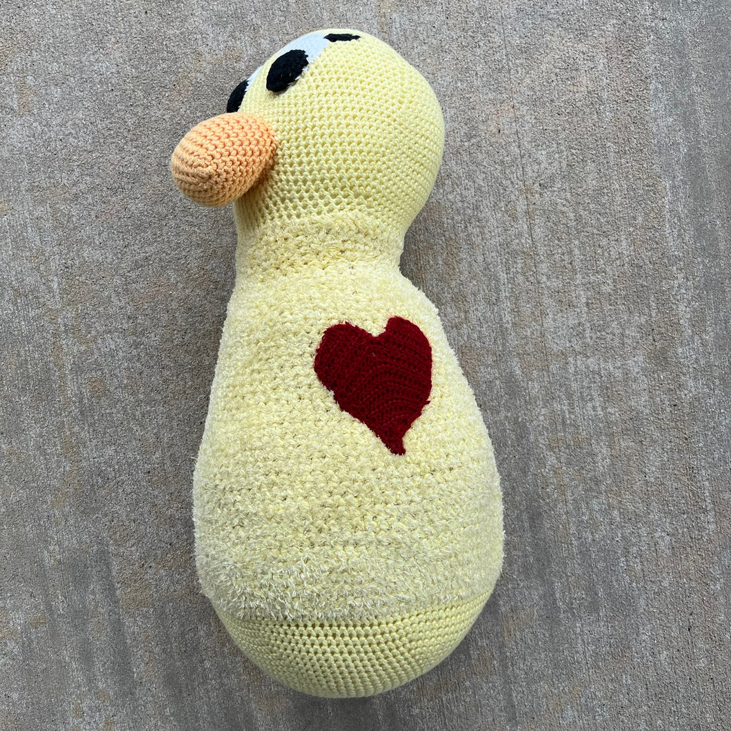 crocheted duck 22in