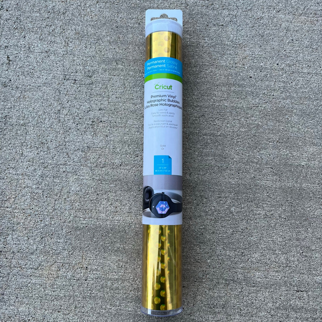 Cricut Permanent Glossy in Gold 12x48in NIB