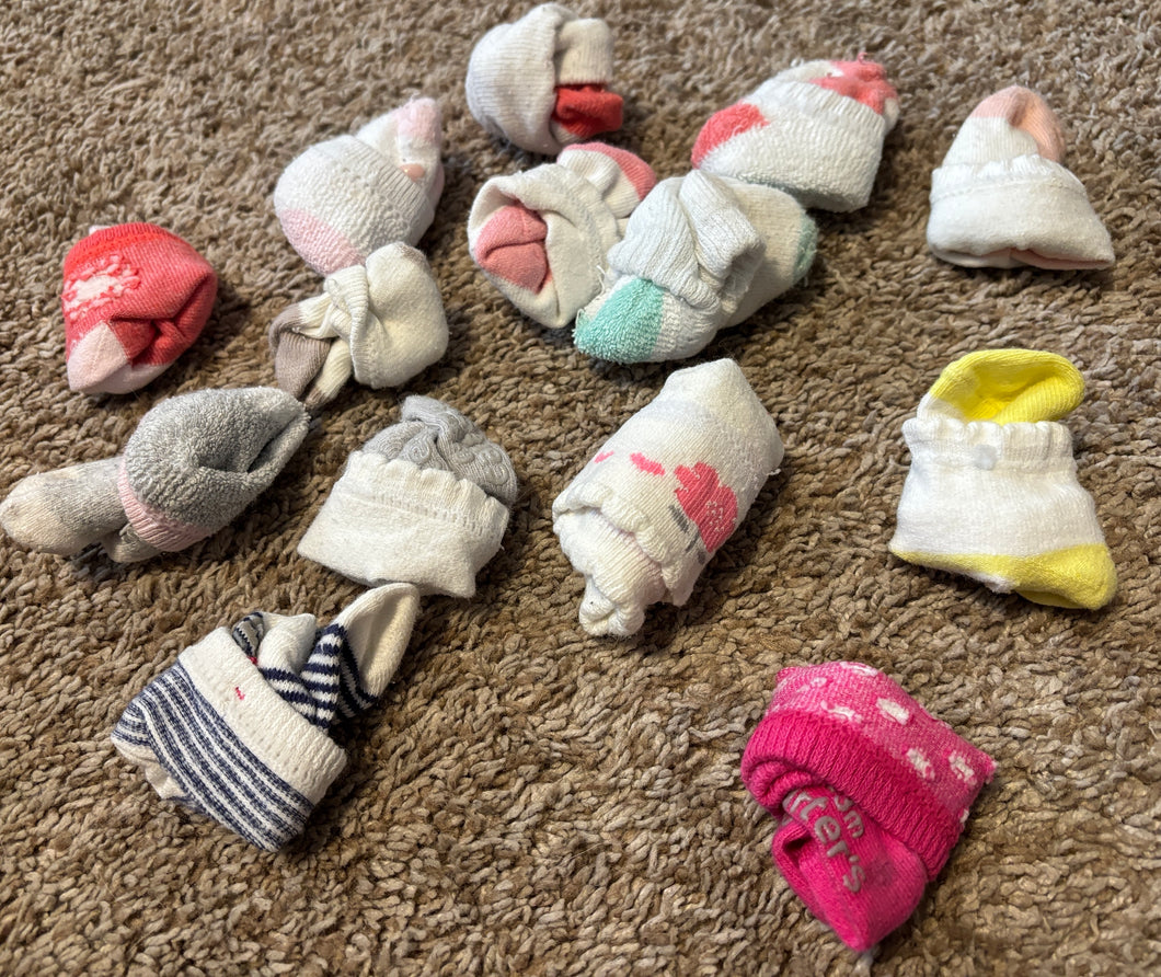 14 pair of socks
