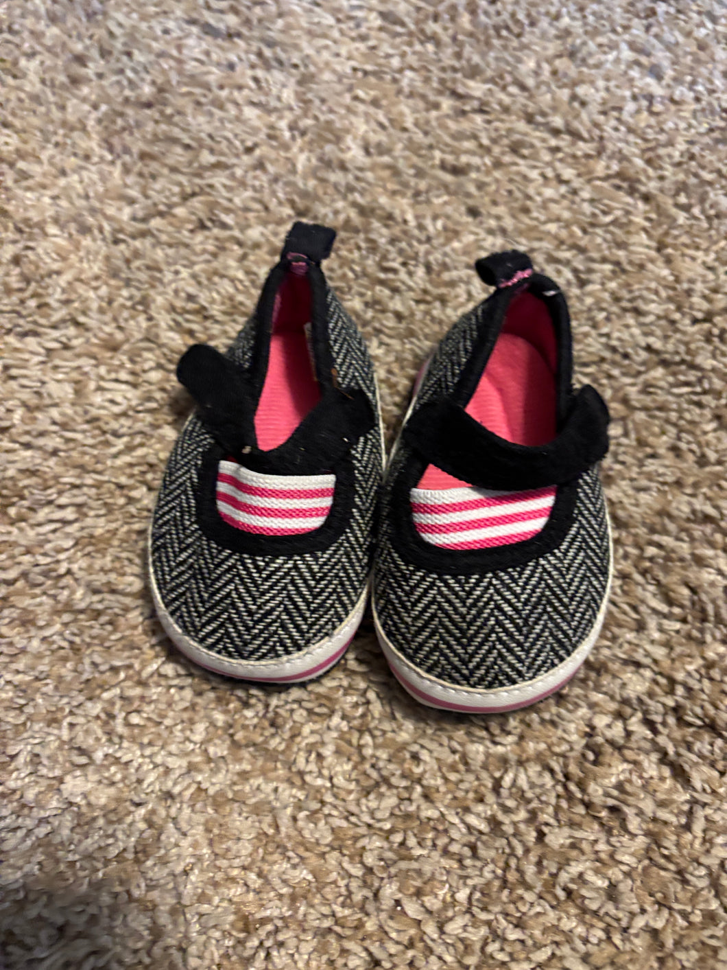 Black, white, & pink Baby shoes - size Shoes-Baby 3