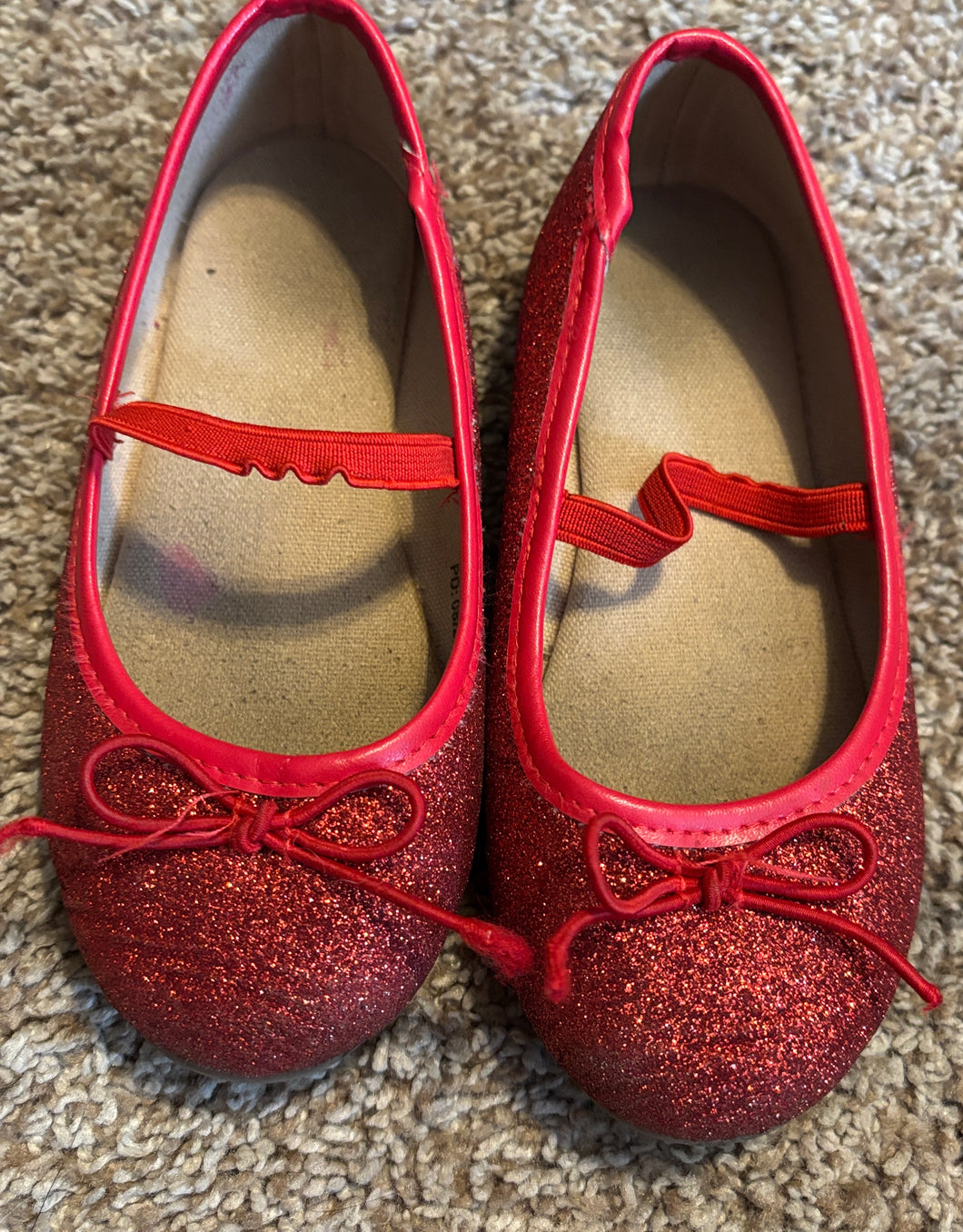 Red ballet slipper Shoe - size shoes-youth   10