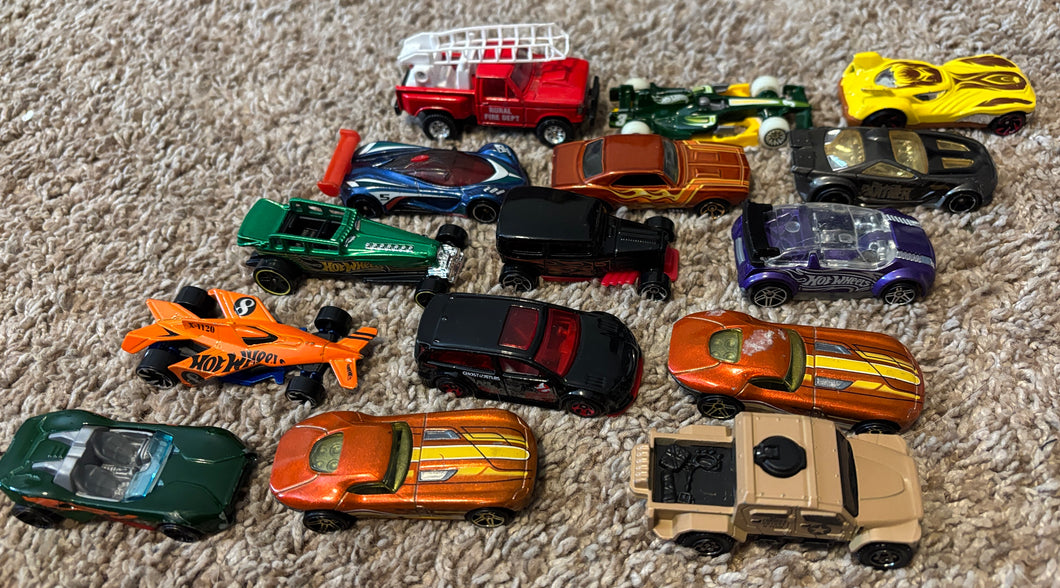 15 matchbox cars