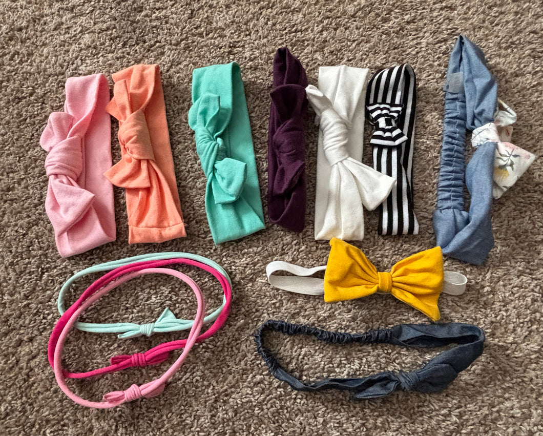 12 baby headbands