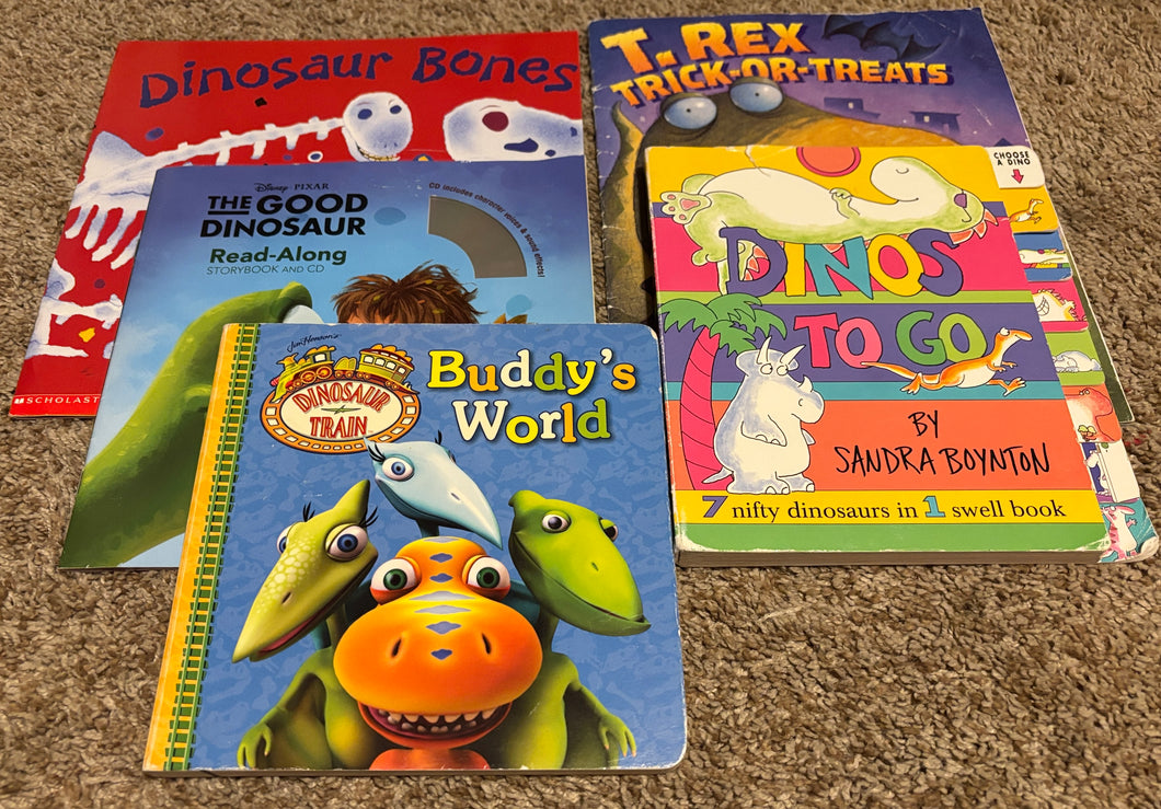 5 dinosaur books Dino Train