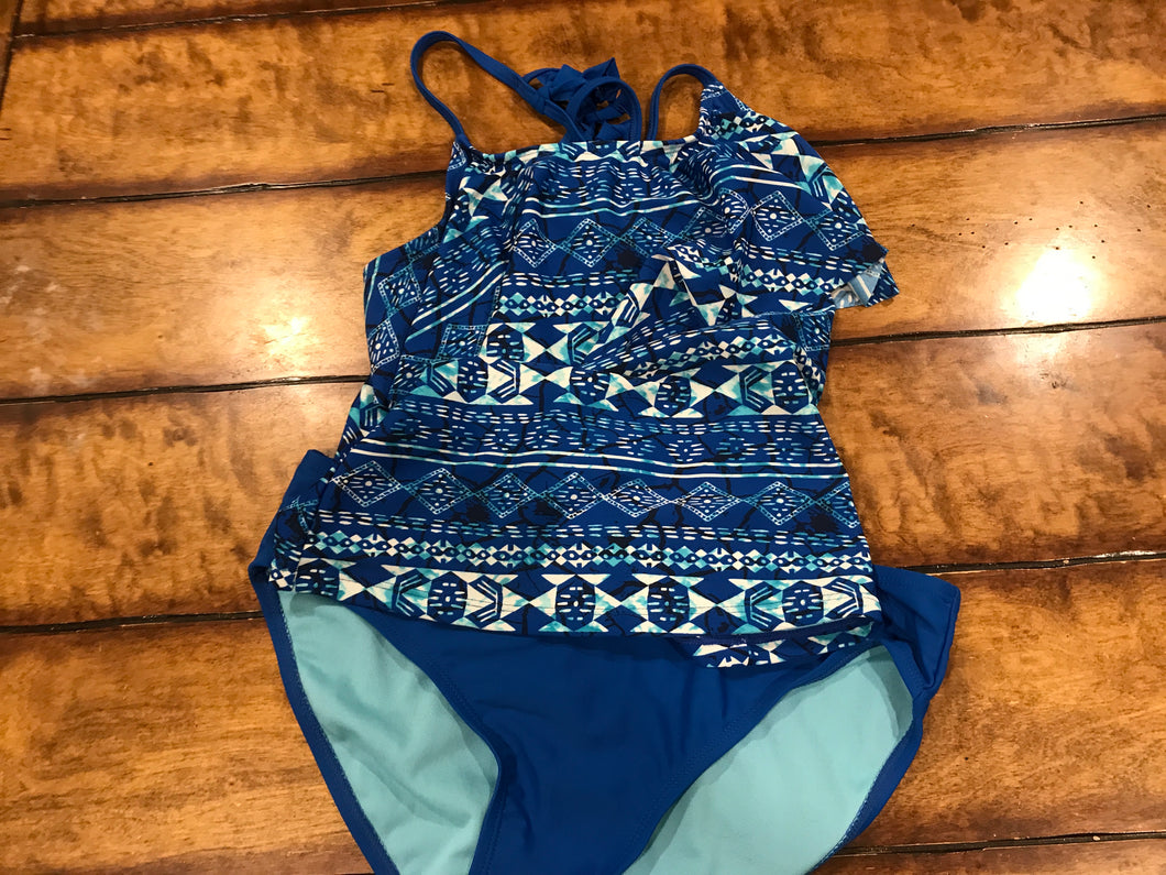 Blue ruffle bathing suit  - size Kids/Teen 16