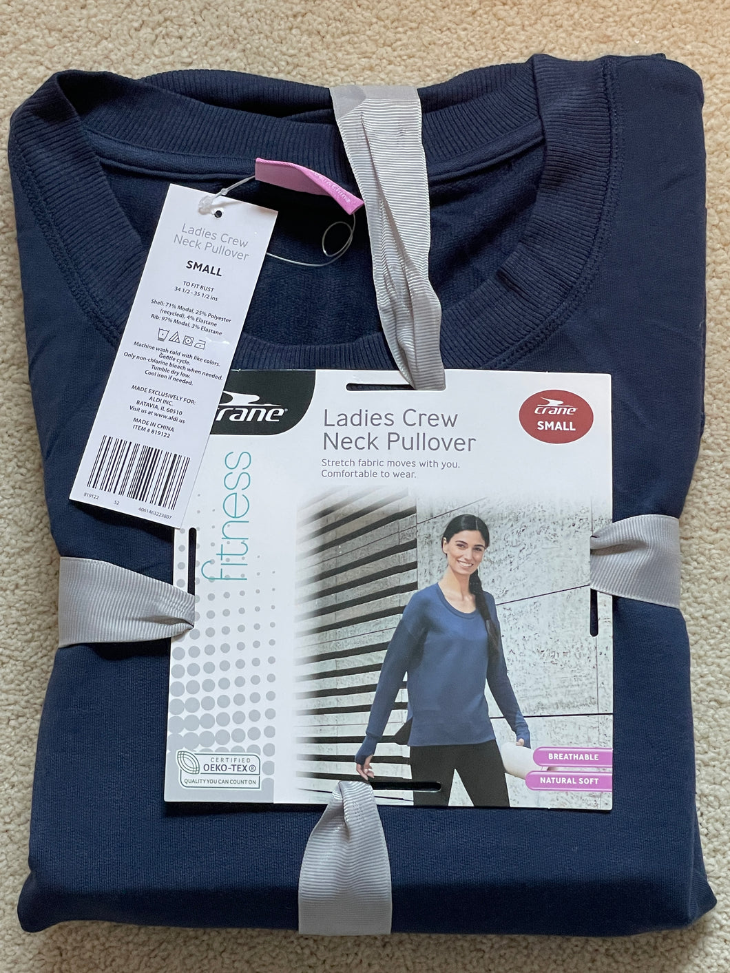 NEW - Crane Ladies Crew Neck Pullover - size Women S (4-6)