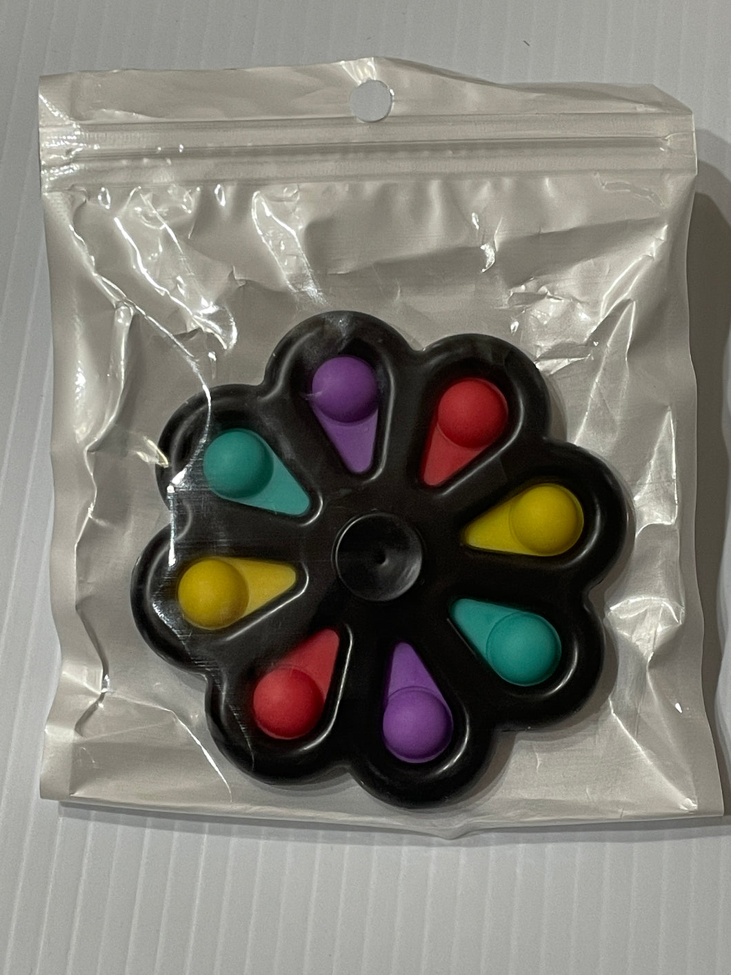 Flower Dimple Fidget Spinner - Black