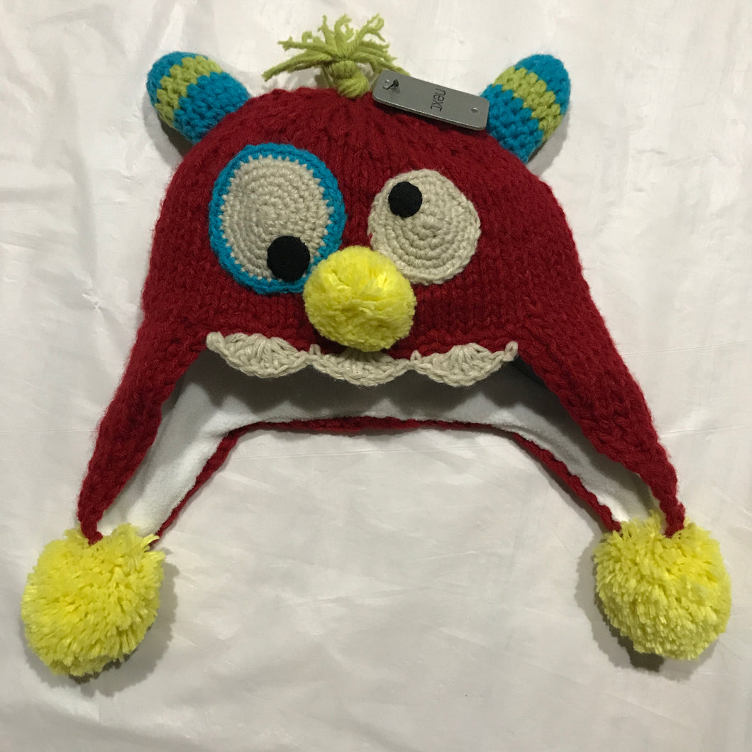 NEW - Knitted (3-6 Yrs) Silly Monster Hat
