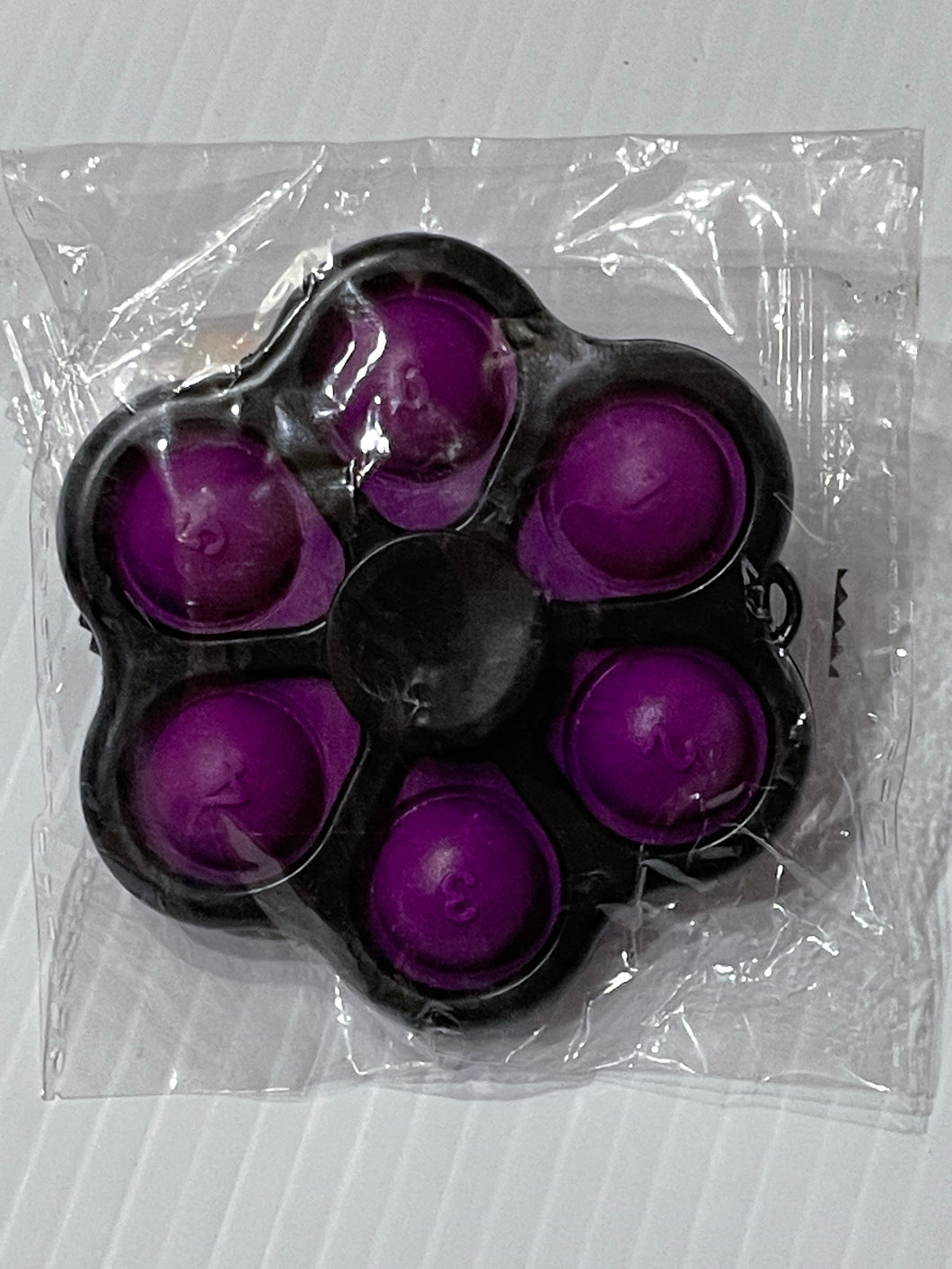 Fidget Popper Spinner with Numbers-Purple