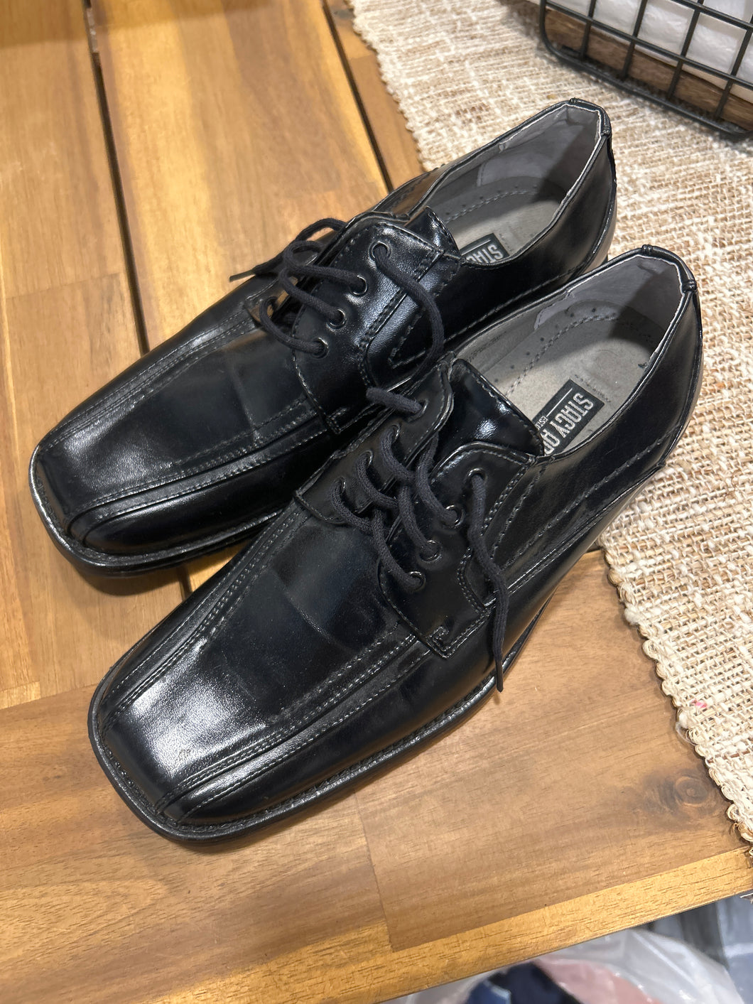 Stacy Adams Black dress shoes - size Shoes-youth  3