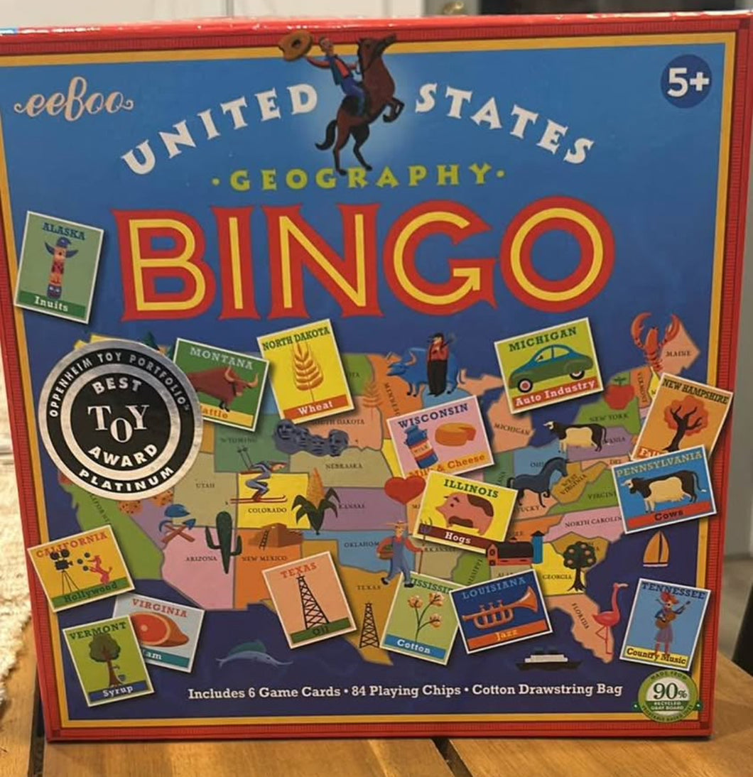 United States Geography Bingo