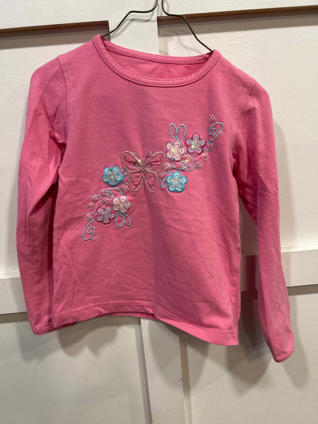 Arizona Jean Co Pink LS Floral - size 5T/5