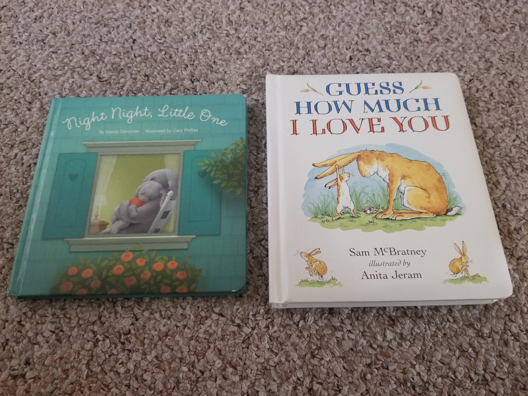 2 Bunny bedtime books Guess How Much I Love Yo