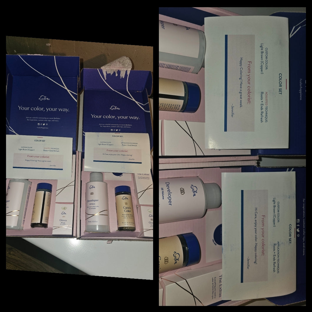 Esalon new hair color 2 boxes