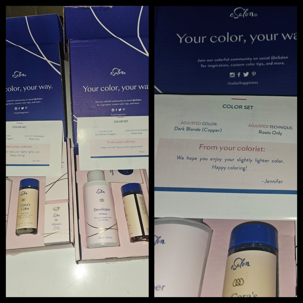Esalon new hair color 2 boxes new