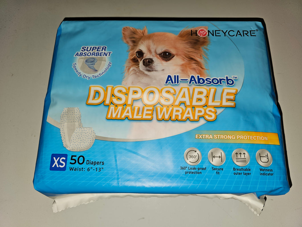 Xs male diaper wraps Unopened bag
