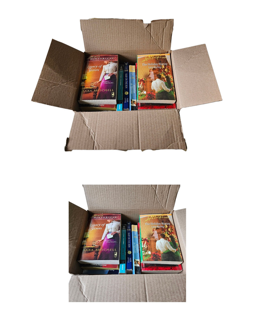 Box of Mystery & Romance Novels