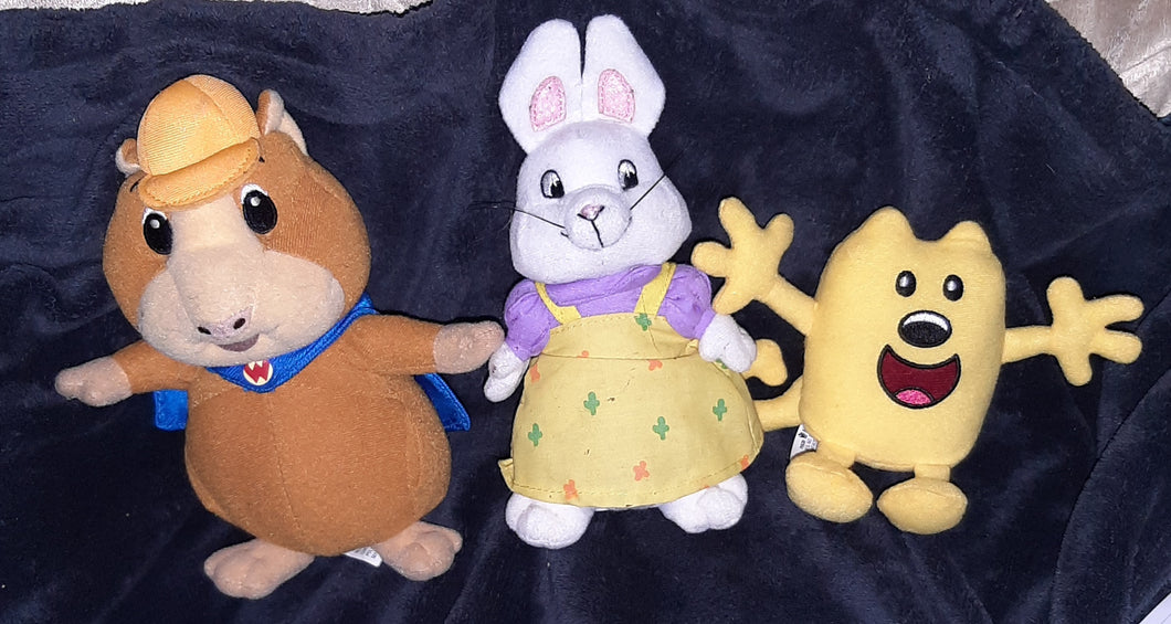 Nick Jr Linny, Ruby & Wubbzy plushies