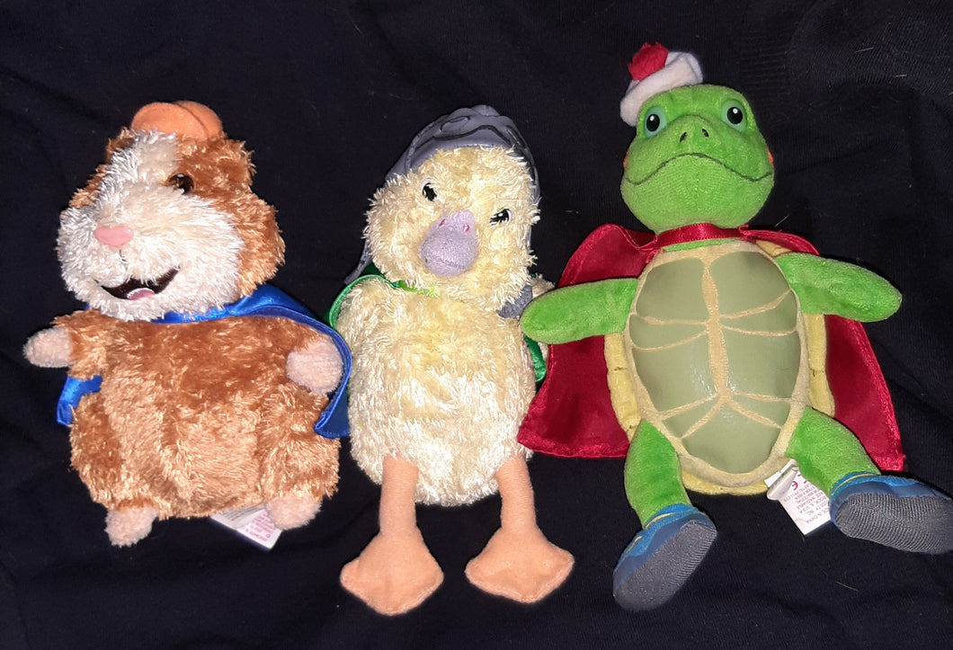 Ty Wonder Pets beanies Lenny, Tuck, & Ming Ming