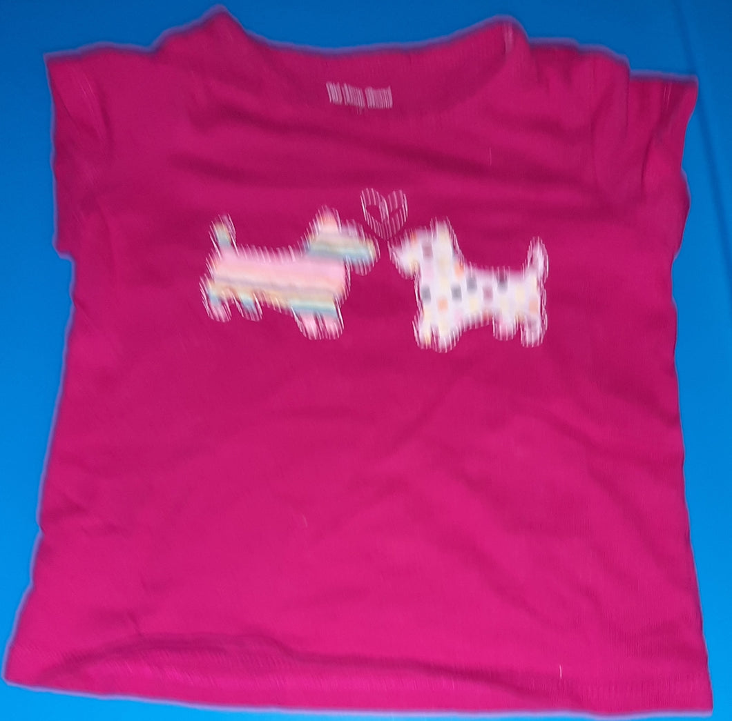 Old Navy Magenta dog tee - size 18 Months