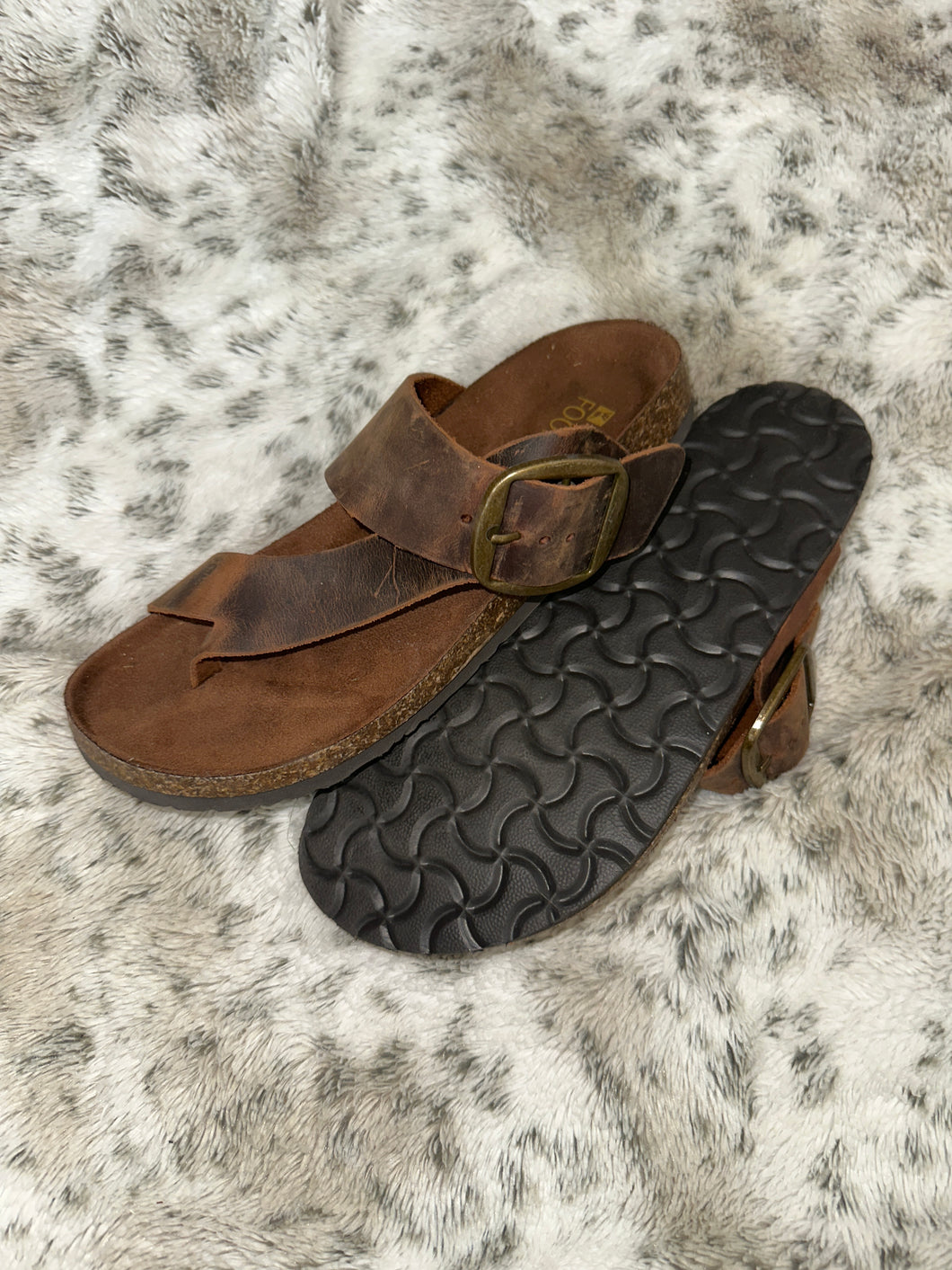 White mountain brown Leather distressed - size Shoes-Womens 7