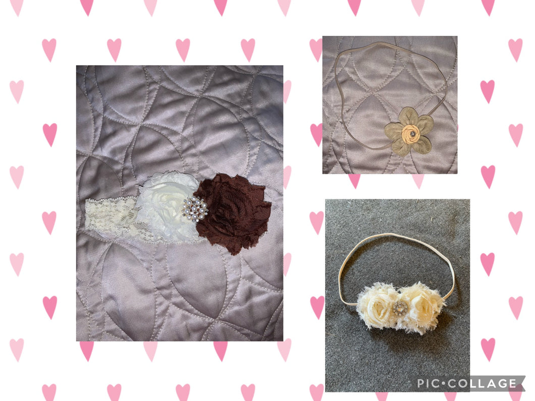 Newborn/baby headbands Holiday photography