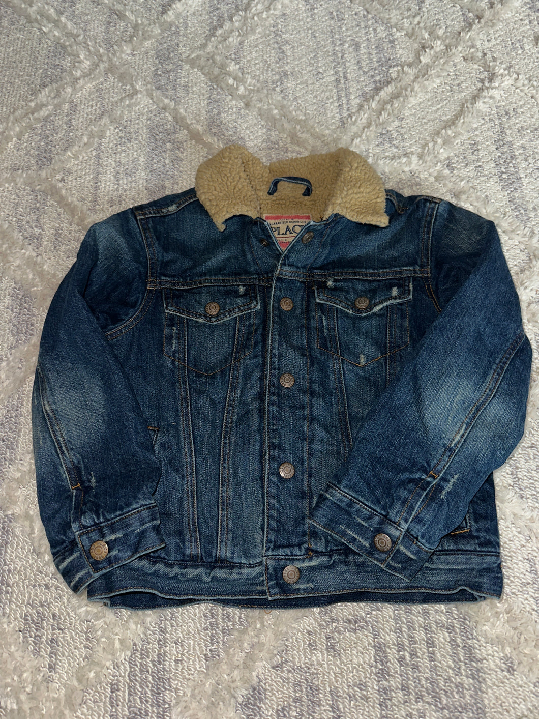 TCP Jean jacket Thick Sherpa lined - size Kids 7