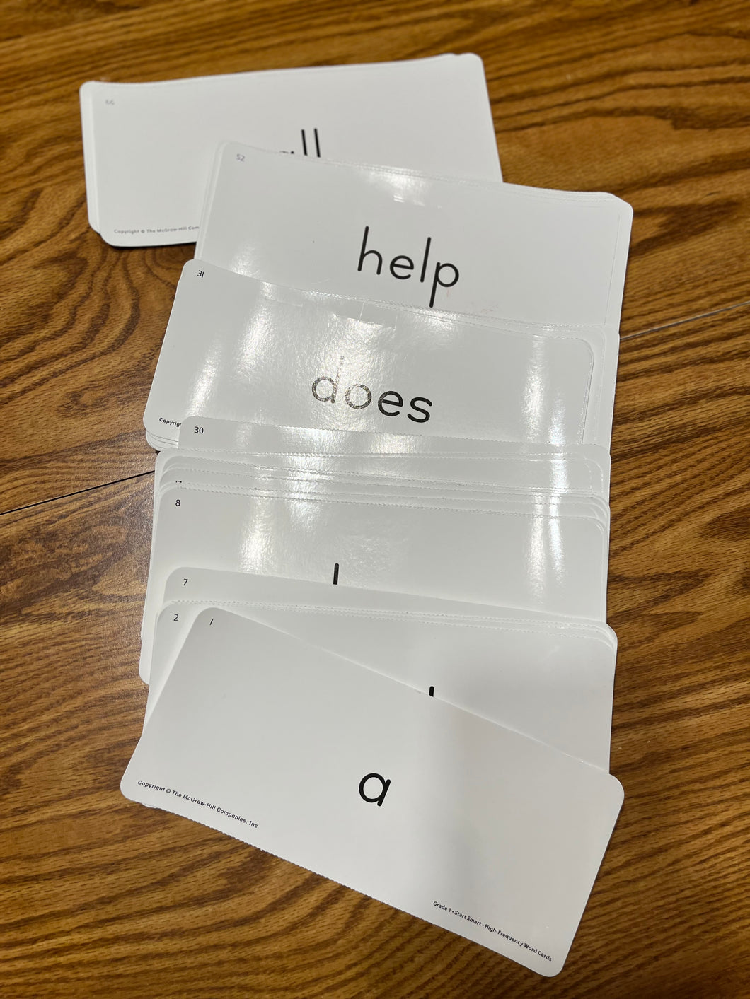 75 Word Cards