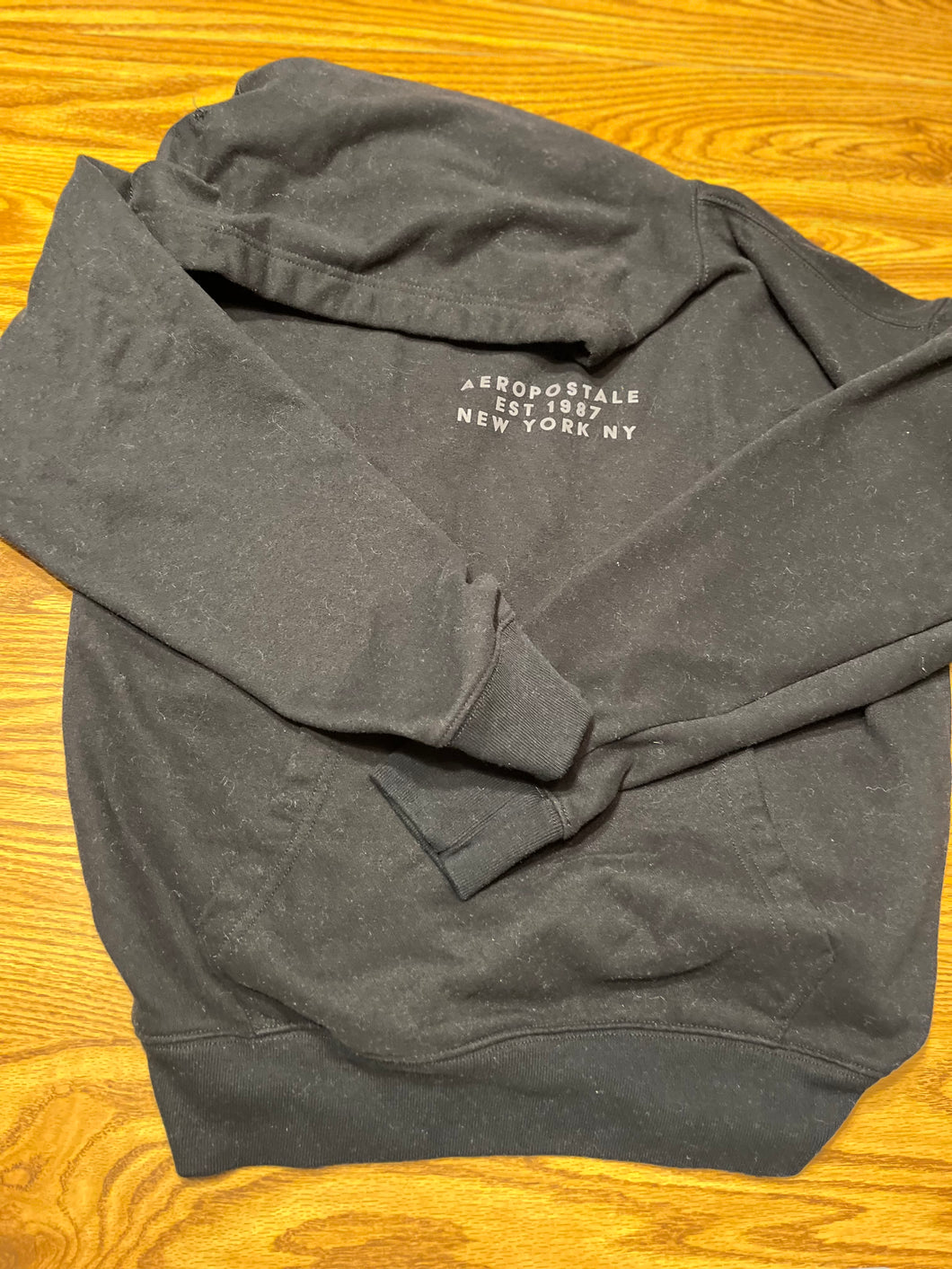 Aeropostale black hoodie - size Junior Girls S (3-5)