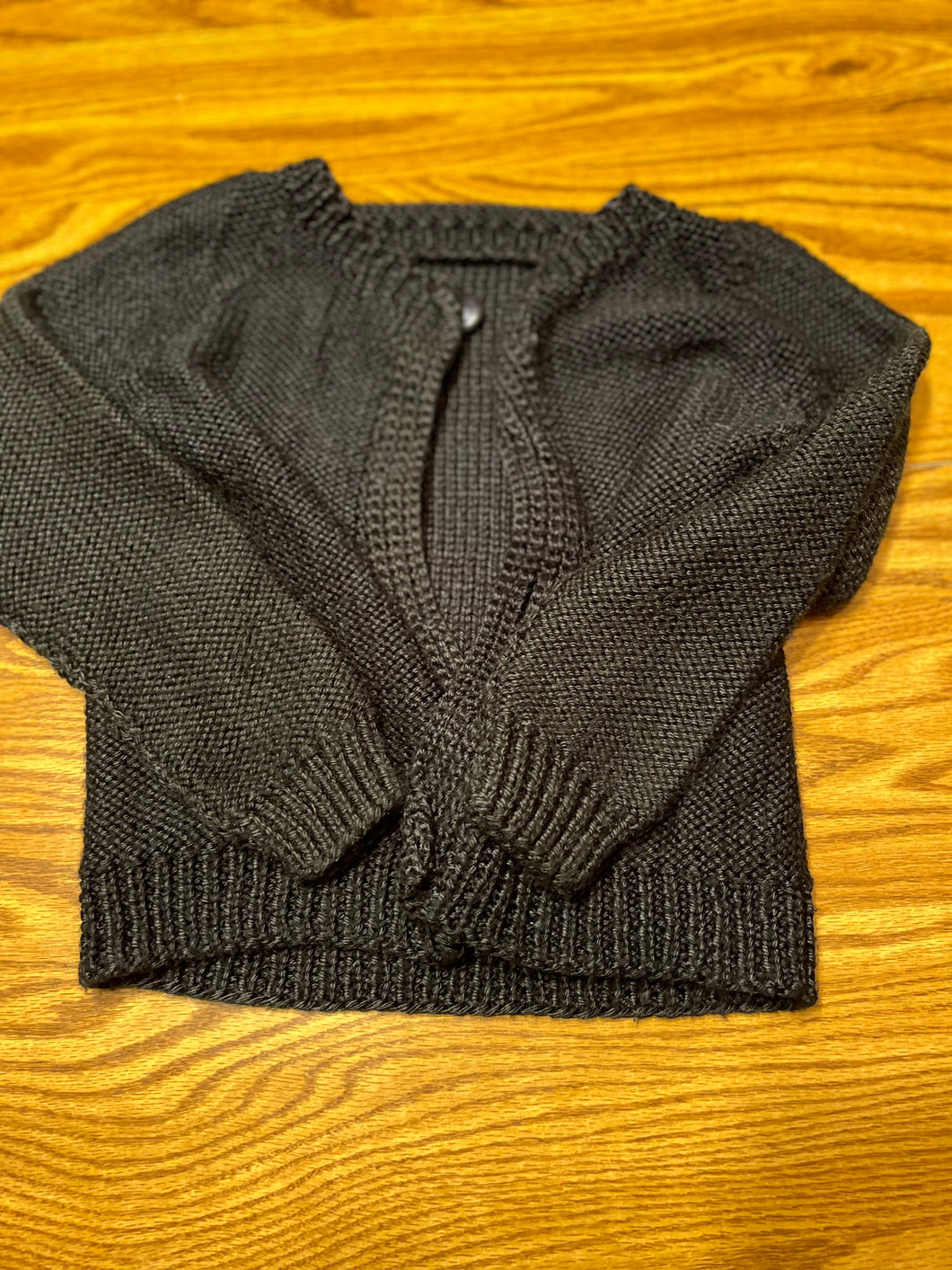 Black knitted sweater - size 4T/4