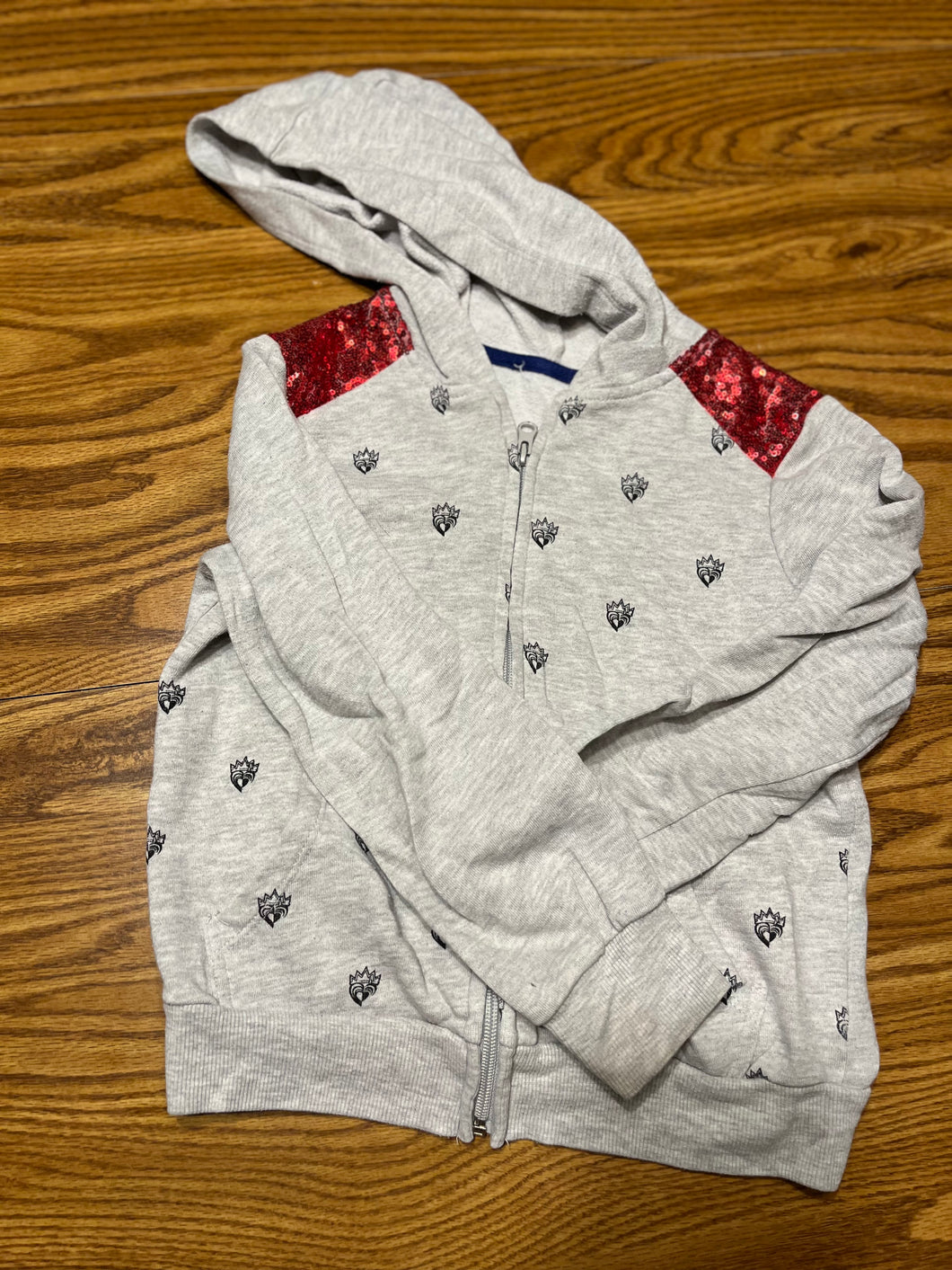 M Gray zipup hoodie - size Kids 6