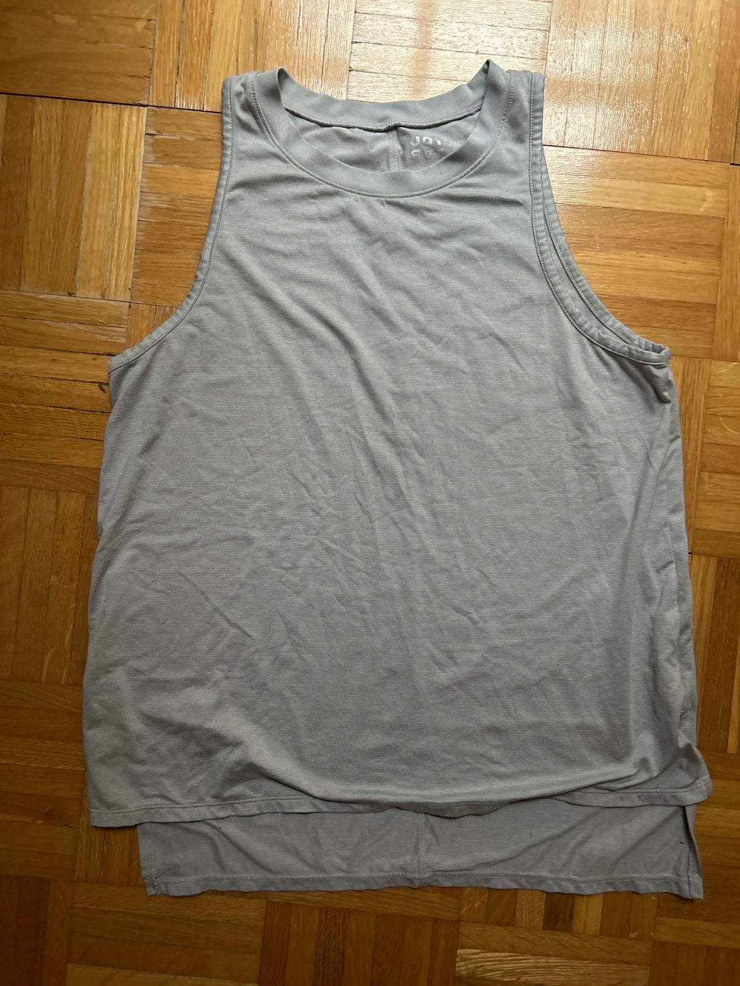 Light Blue Striped Active Top - size Women S (4-6)