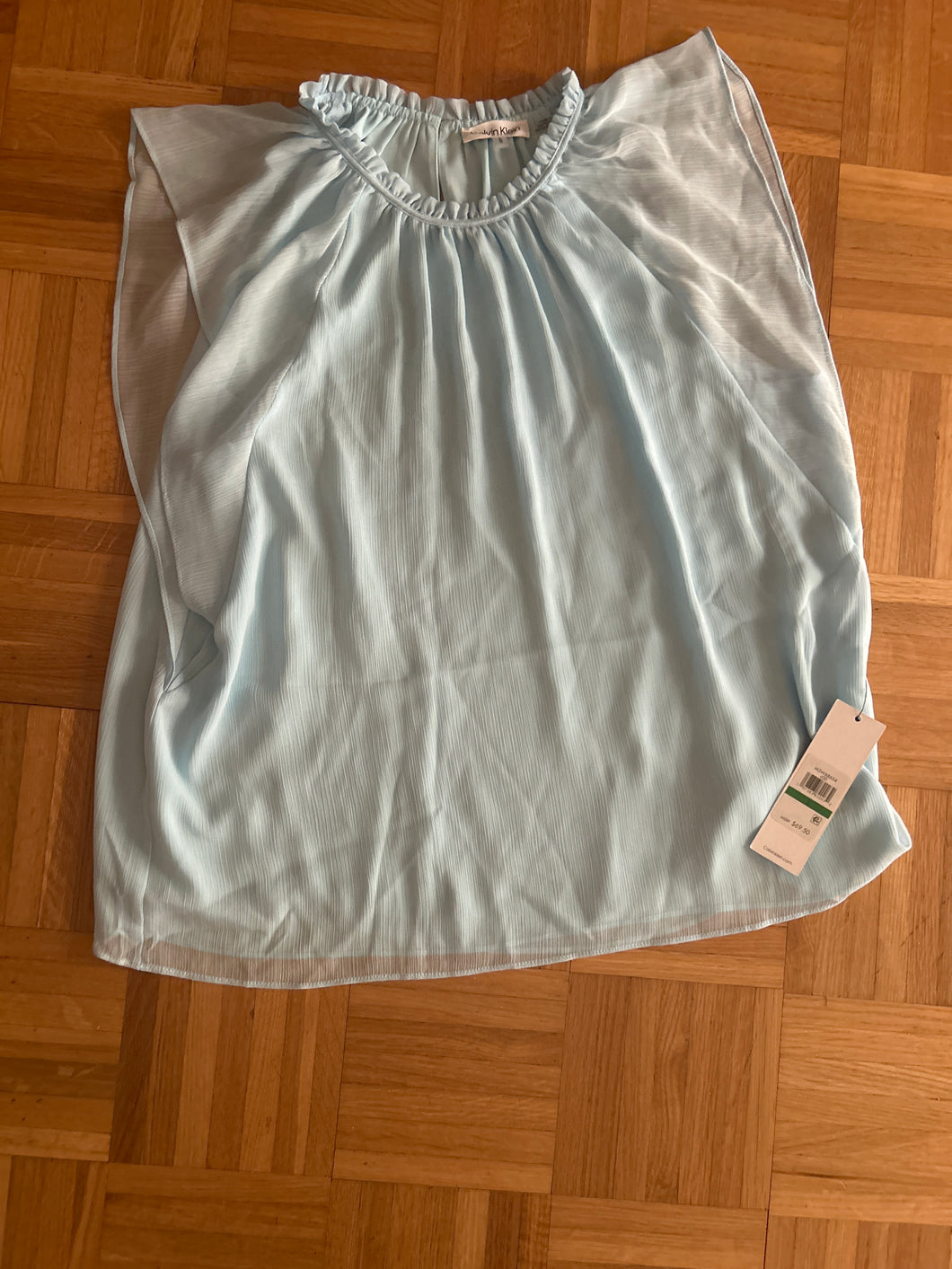 Calvin Klein NWT Blue Sleeveless Top - size Women L (12)