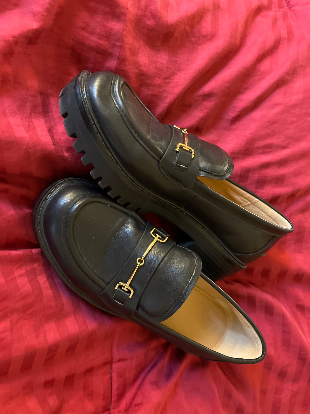 Black platform loafers - size Shoes-Womens 6.5