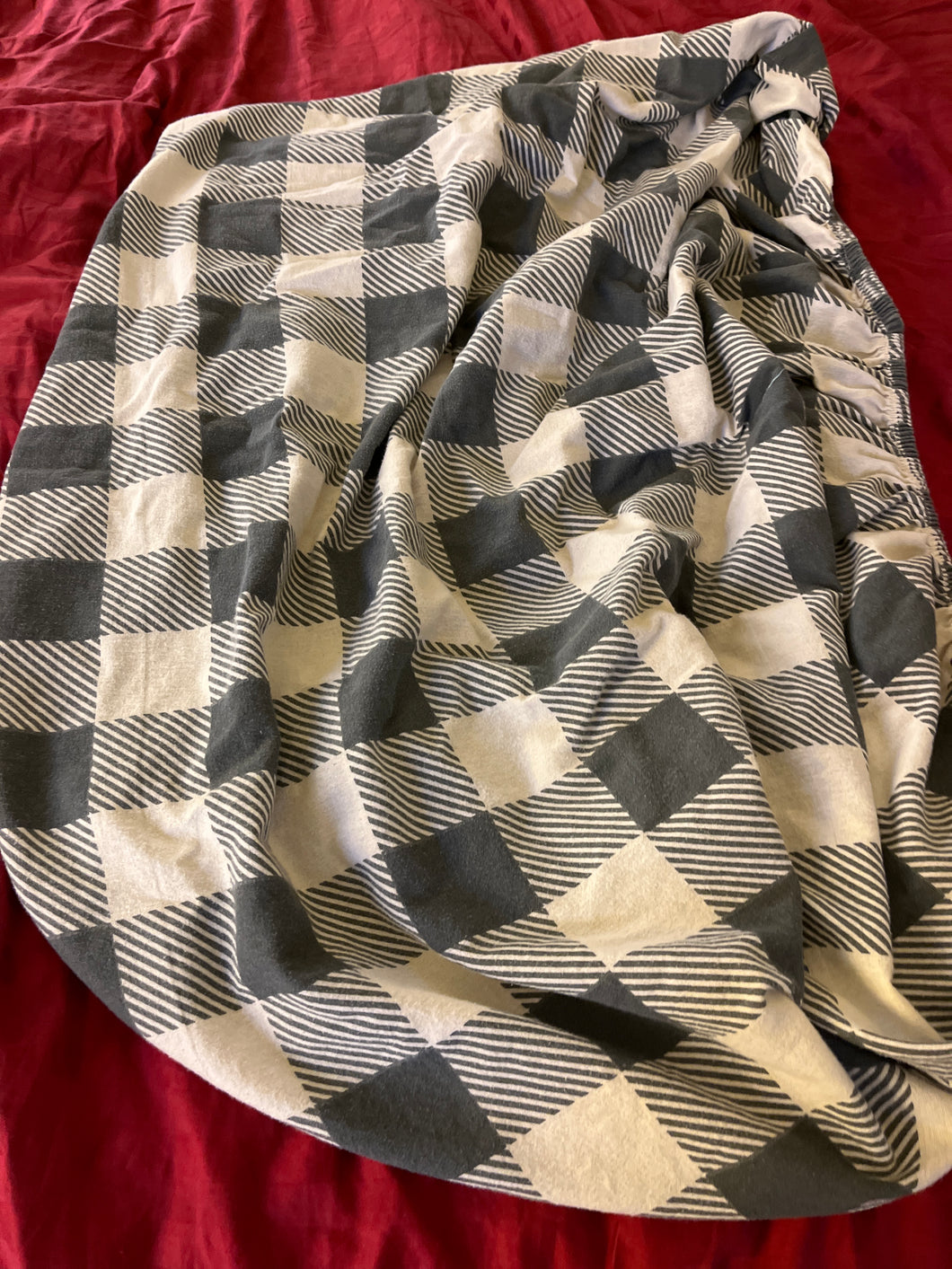 Cloud island crib sheet Plaid - size Crib