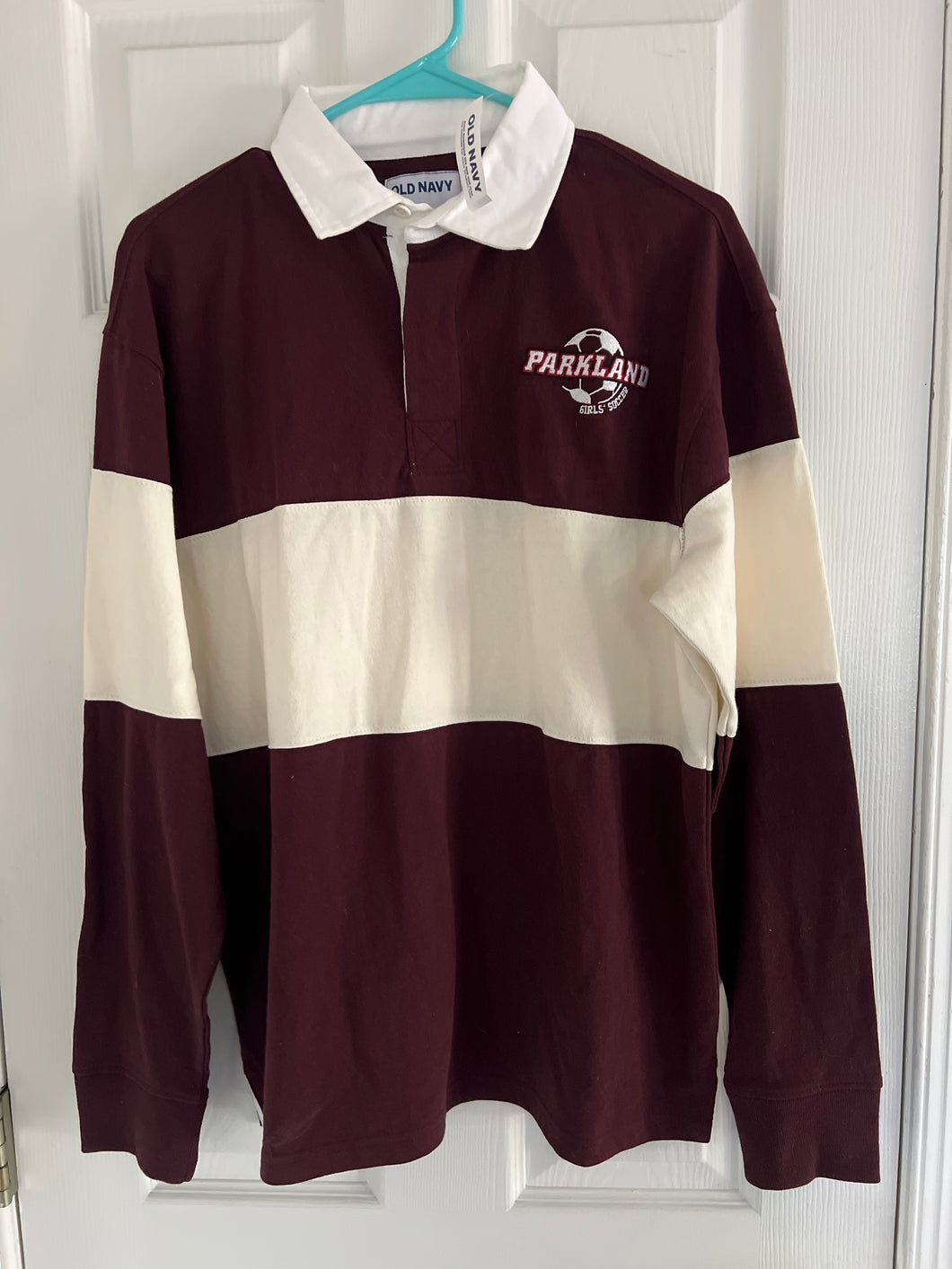 NEW PARKLAND GIRLS SOCCER LG SLV POLO SHIRT - size Women L (12)