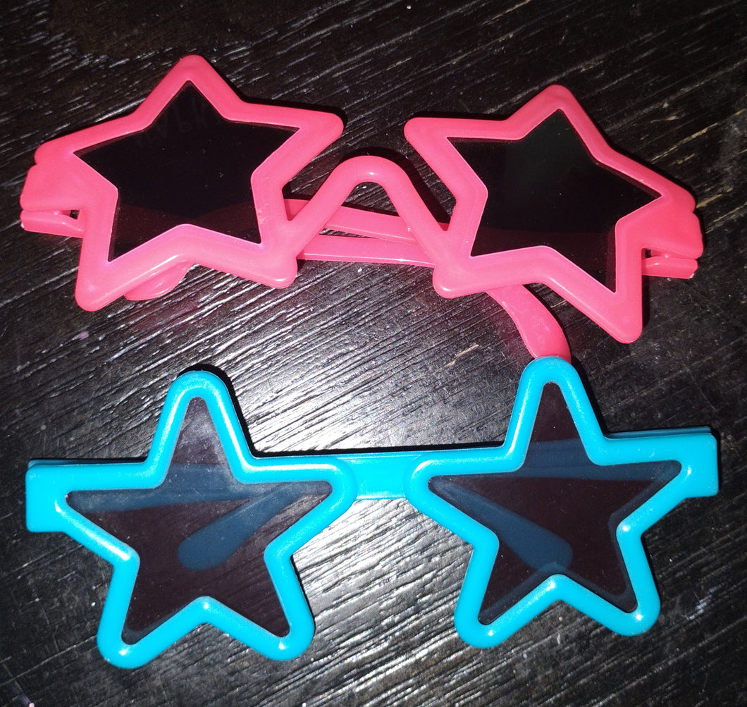 Star Sunglasses Blue and red