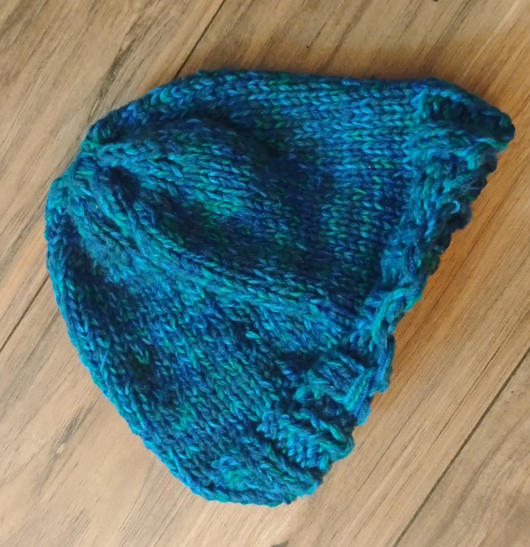 Blue Knit Beanie Toddler