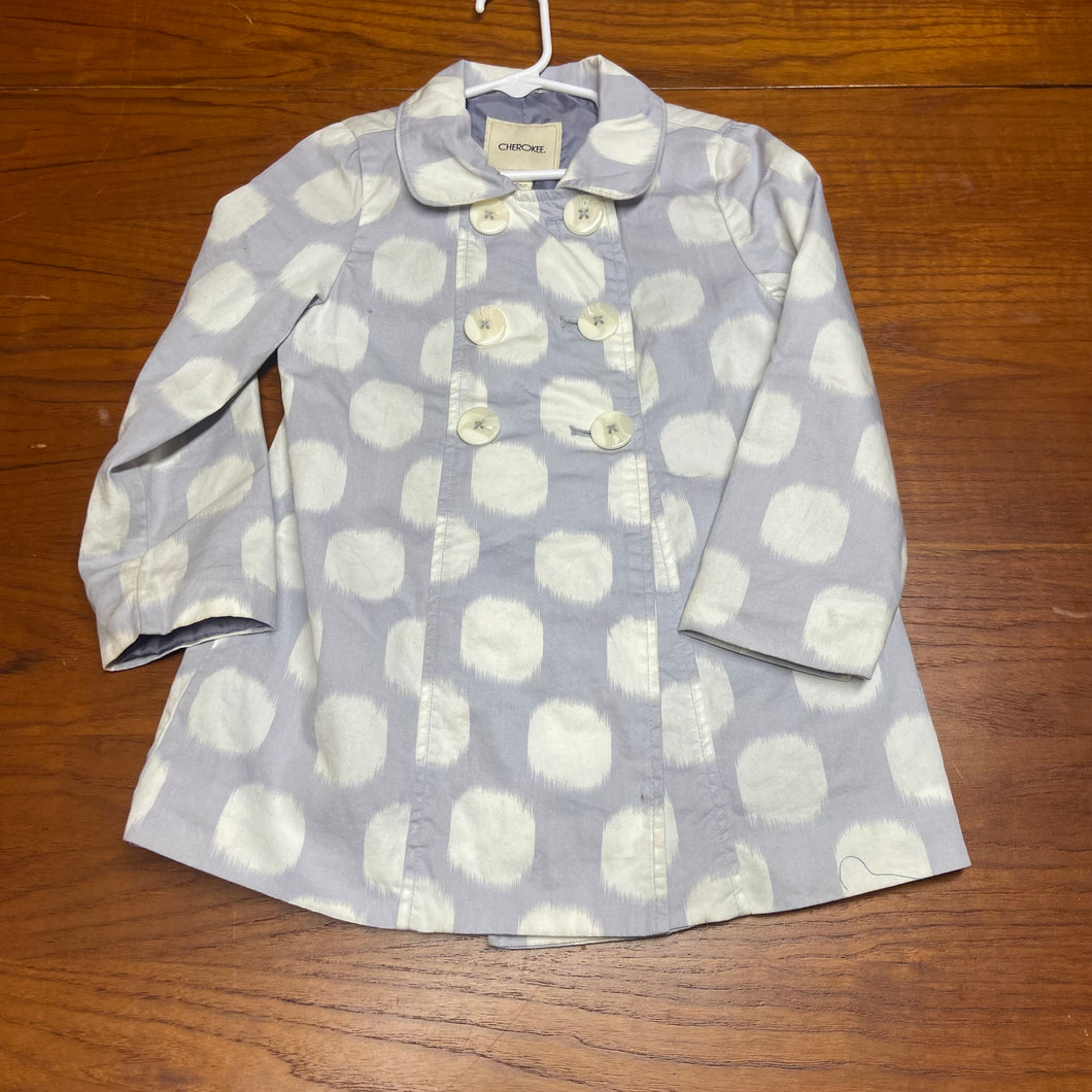 Spring Dot Trench Coat light blue - size 4T/4